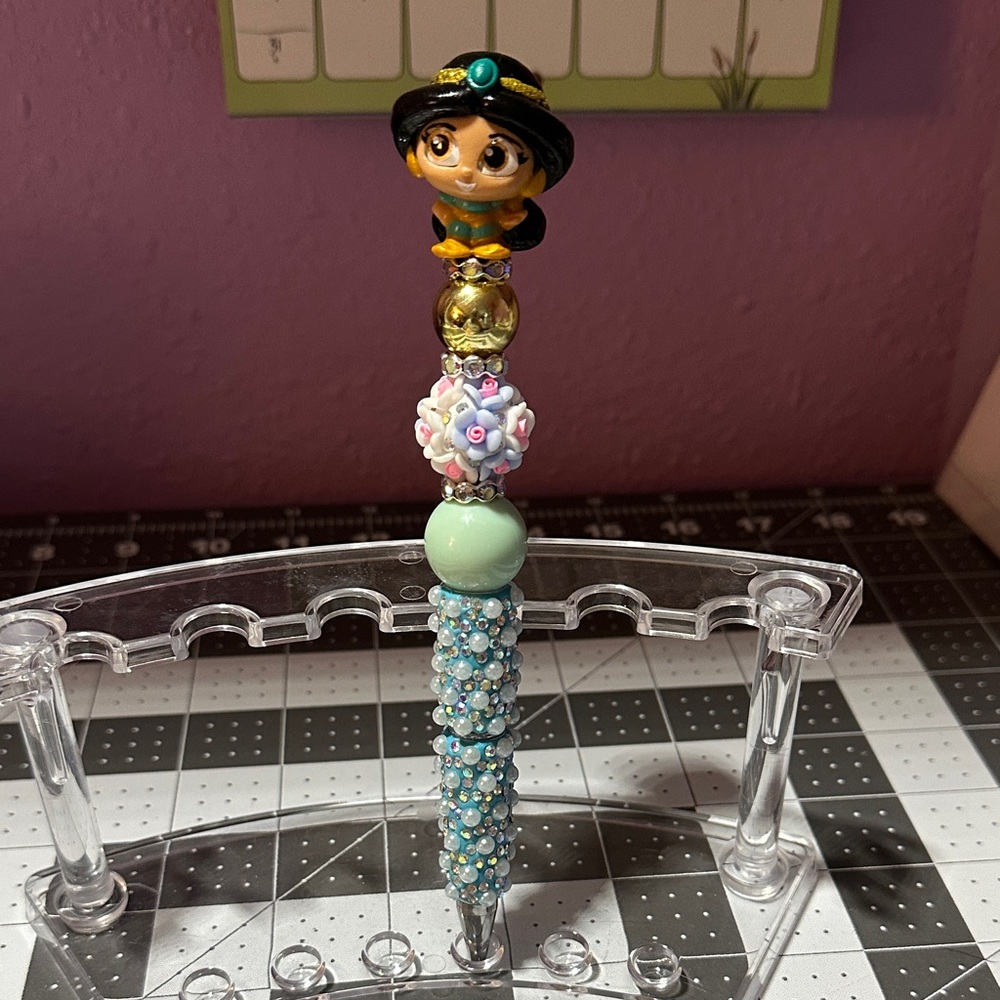 Glamour, pearl beaded pen ( Jasmine ) special edition